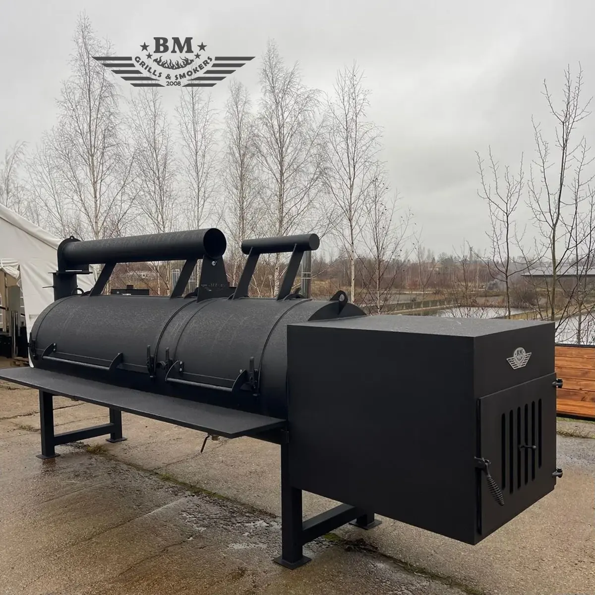BM Texan otsese soojusega "offset" suitsutusahi XXXL – pilt 7