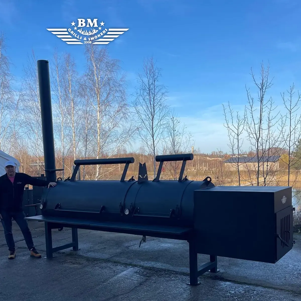 BM Texan otsese soojusega "offset" suitsutusahi XXXL – pilt 8