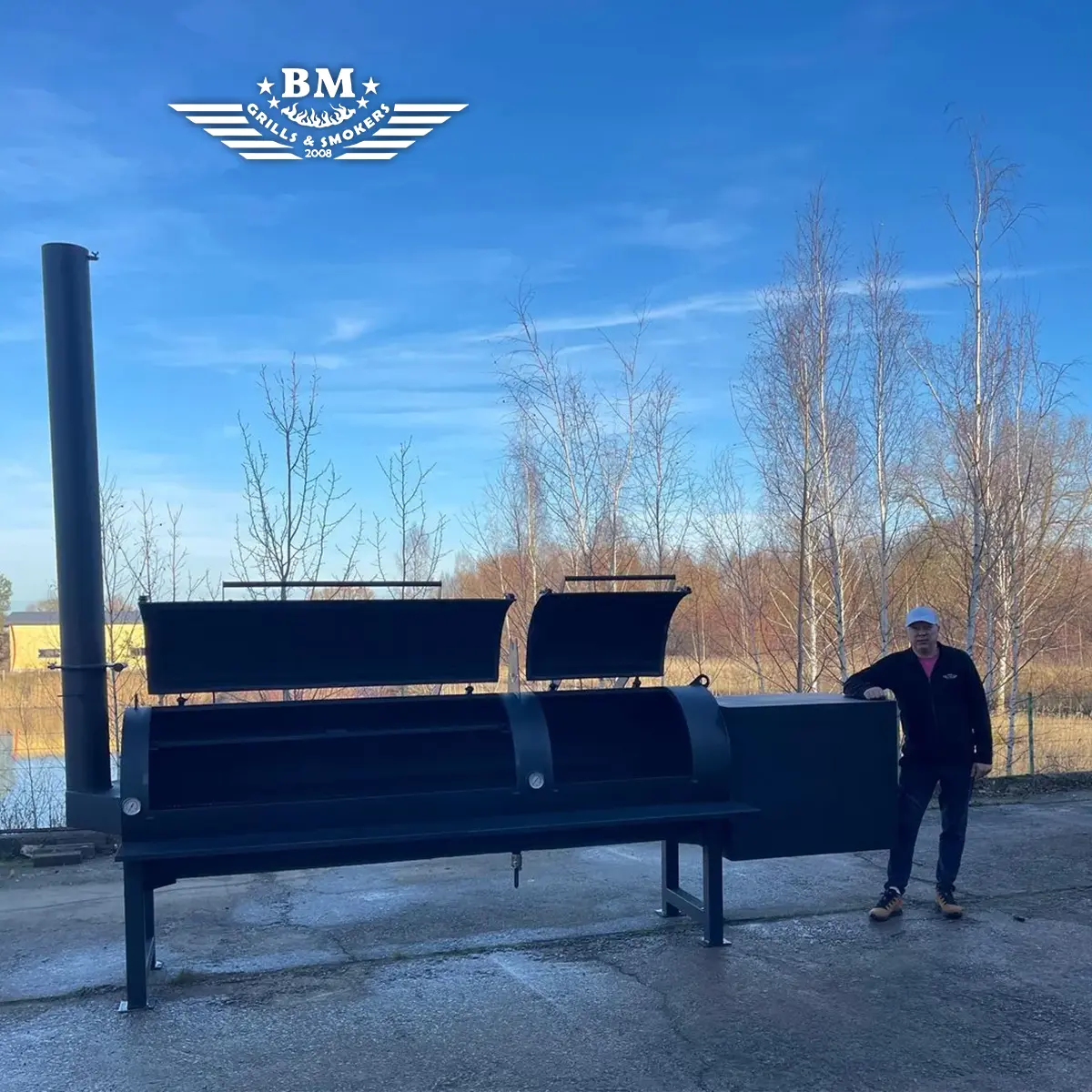 BM Texan otsese soojusega "offset" suitsutusahi XXXL – pilt 9