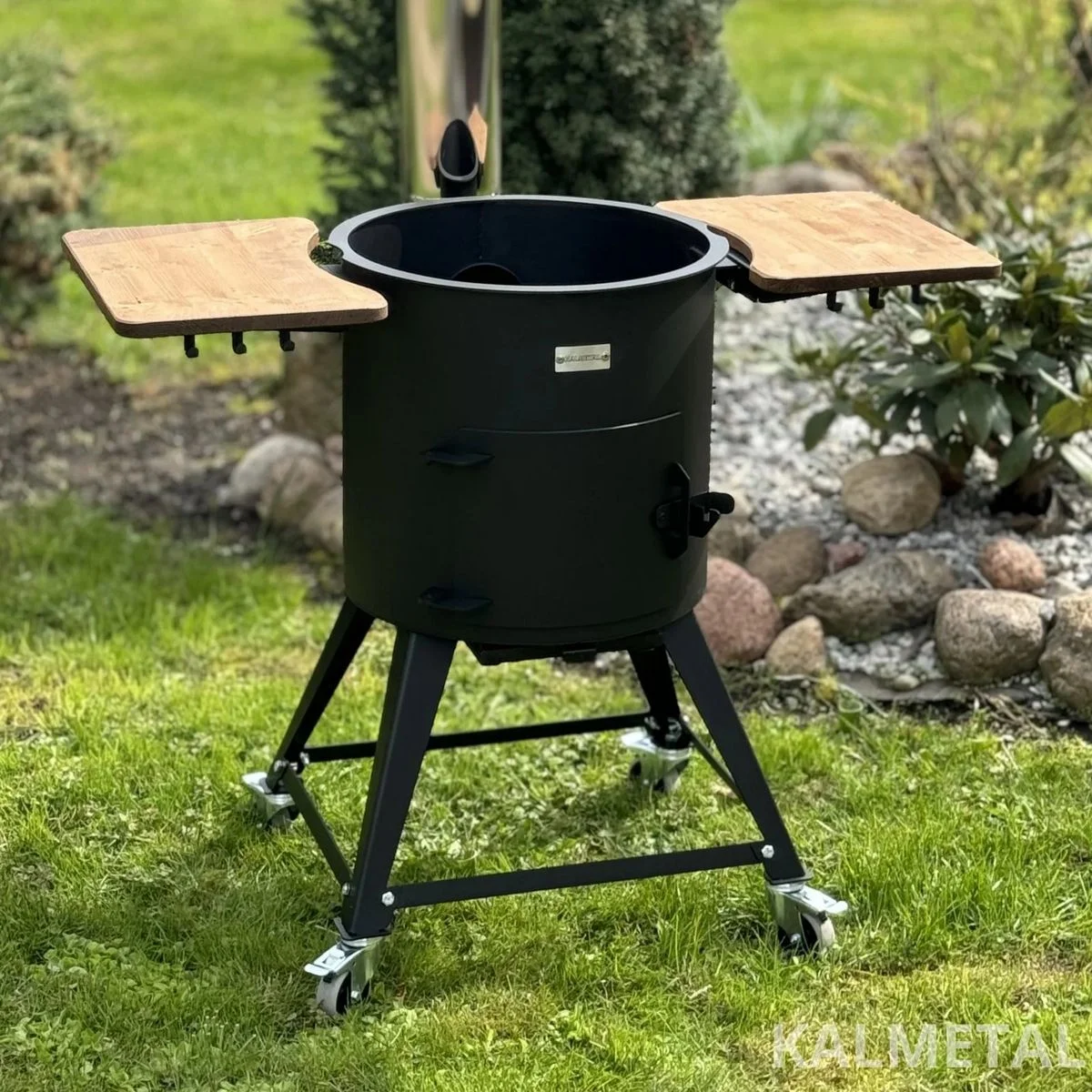 PREMIUM 8L kuni 22L 3MM pliit korstnaga, riiulitega, ratastega – pilt 2