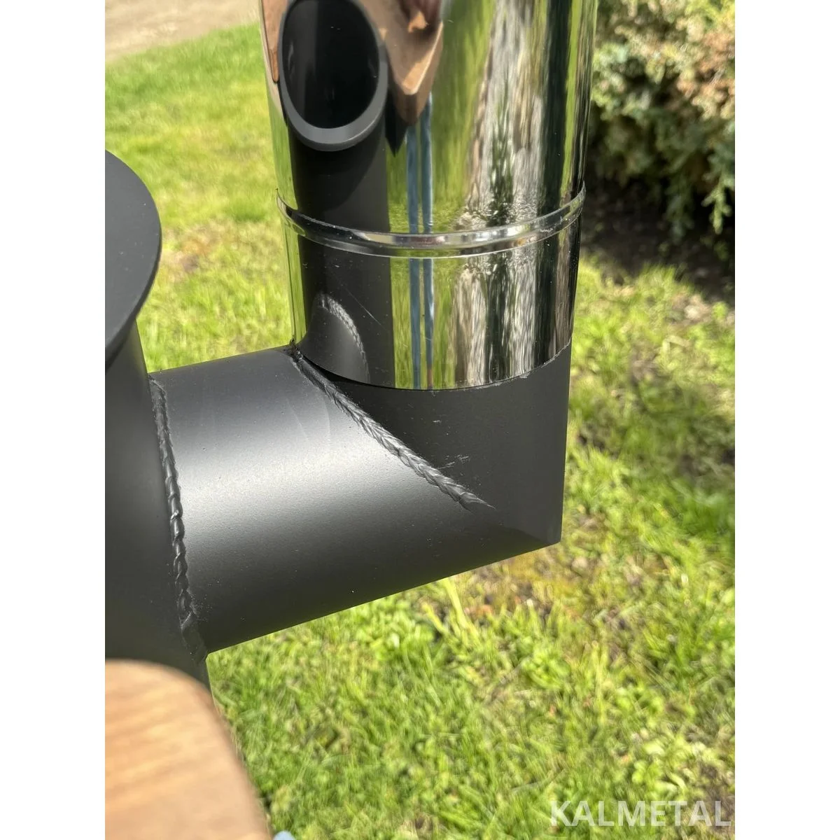 PREMIUM 8L kuni 22L 3MM pliit korstnaga, riiulitega, ratastega – pilt 11
