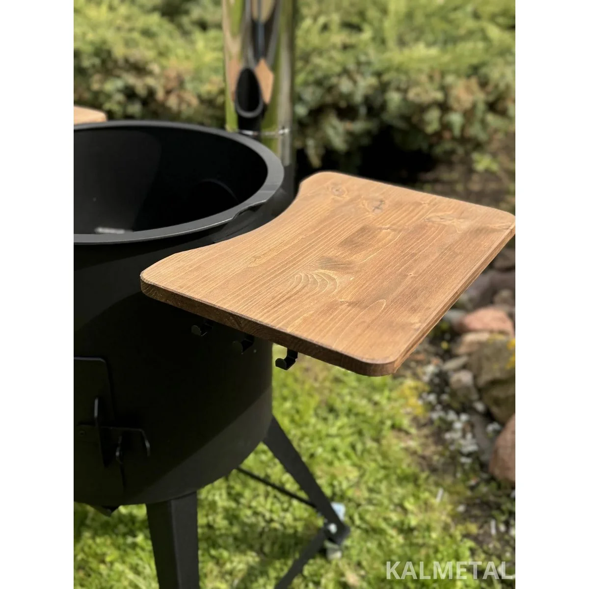 PREMIUM 8L kuni 22L 3MM pliit korstnaga, riiulitega, ratastega – pilt 5