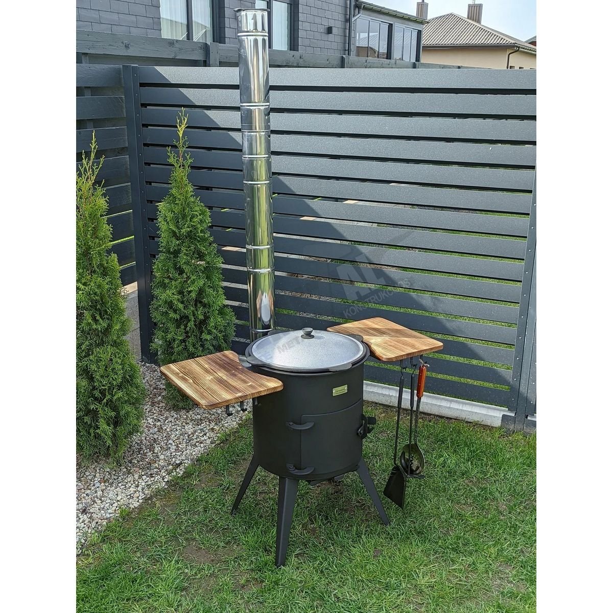 PREMIUM 8L kuni 22L 5MM pliit koos korstna ja riiulitega – pilt 4