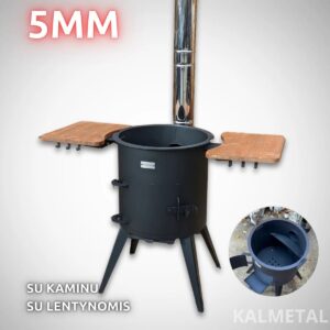 PREMIUM 8L kuni 22L 5MM pliit koos korstna ja riiulitega