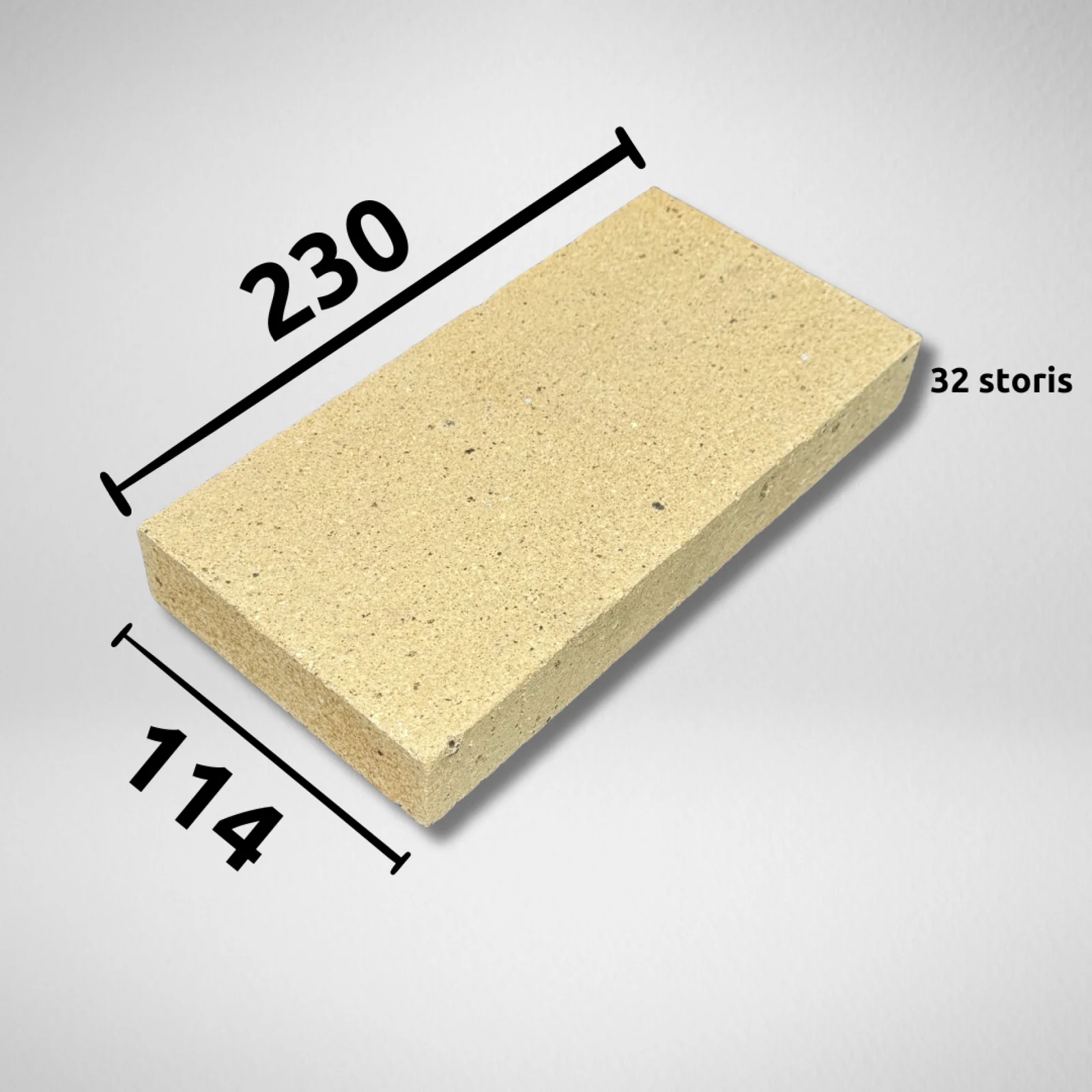Šamotttellis 230x114x32 – pilt 2
