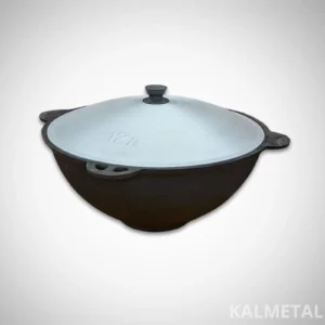 Usbeki kazan-pott 8L kuni 22L Namangan lameda põhjaga kaanega